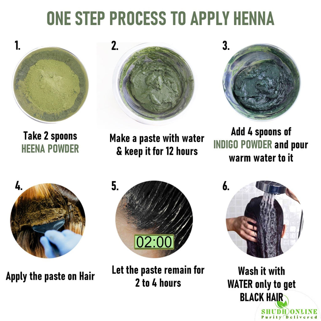 Shudh Online Indigo Powder Organic for Hair Black Colour