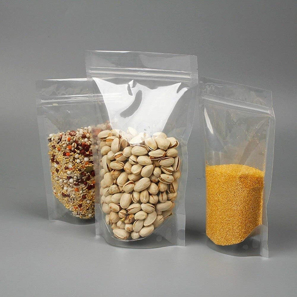 Transparent Clear Stand Up Bags With Zipper Food grade - Temu