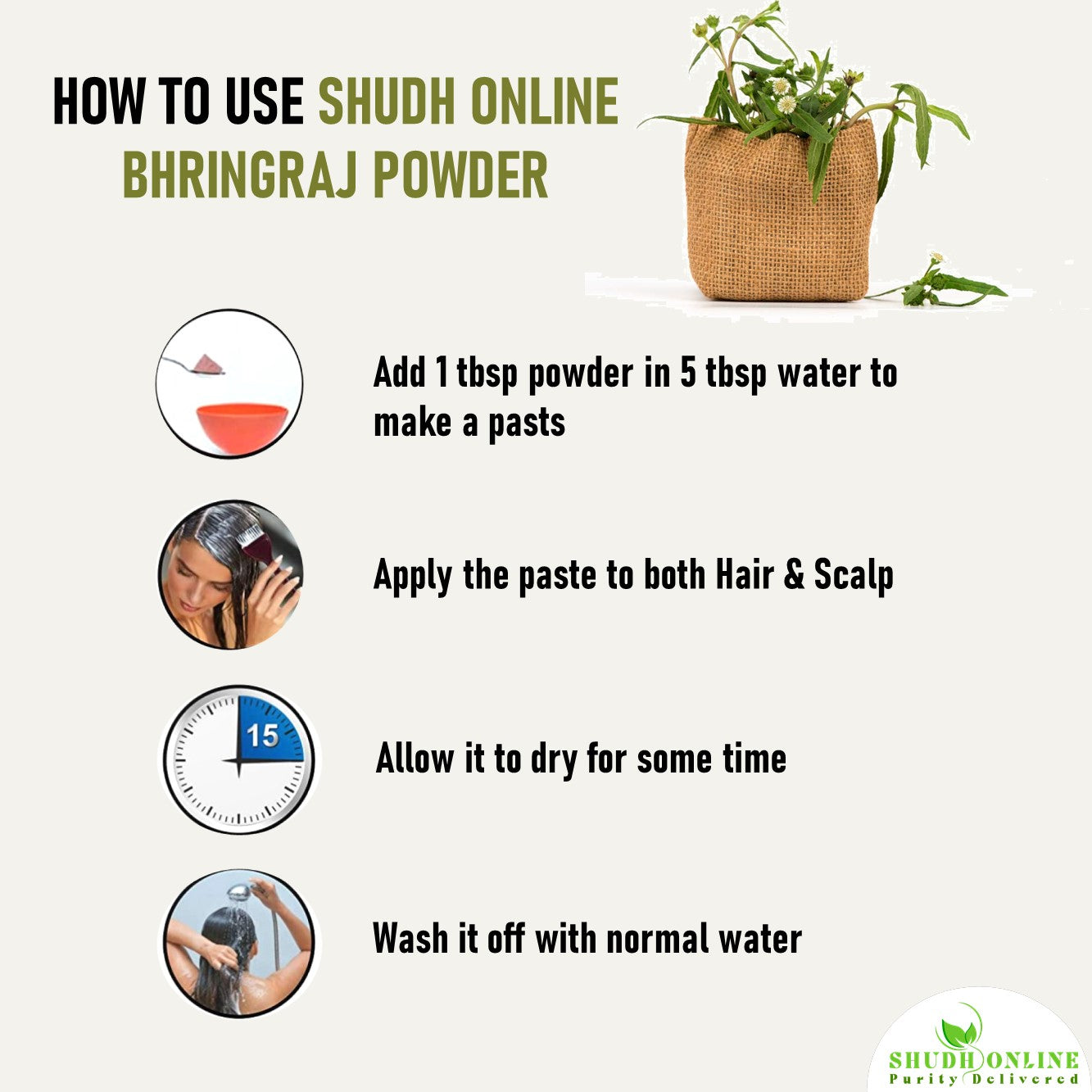 Bhringaraj Powder | A Bitter Ayurvedic Supplement for a Healthy Liver |  Athreya Herbs